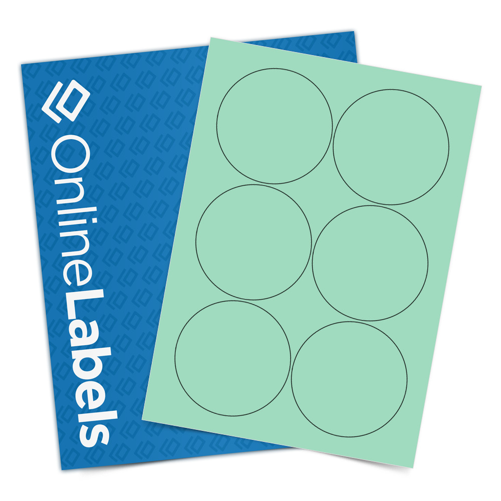 Round Sticker Sheets 2 Inch White Printable Labels - Royal Green ...