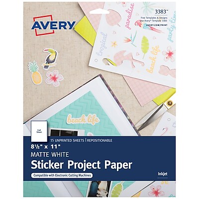 printable sticker paper walmart