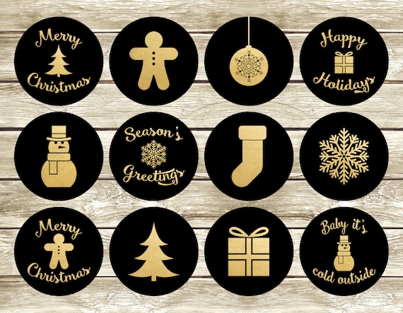 Christmas Gift Tags, Christmas Stickers, Printable Gift Tags ...