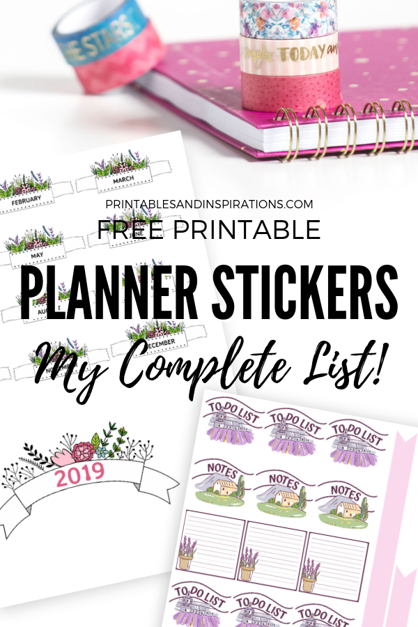 Free Planner Stickers For Your Planner Or Bullet Journal ...