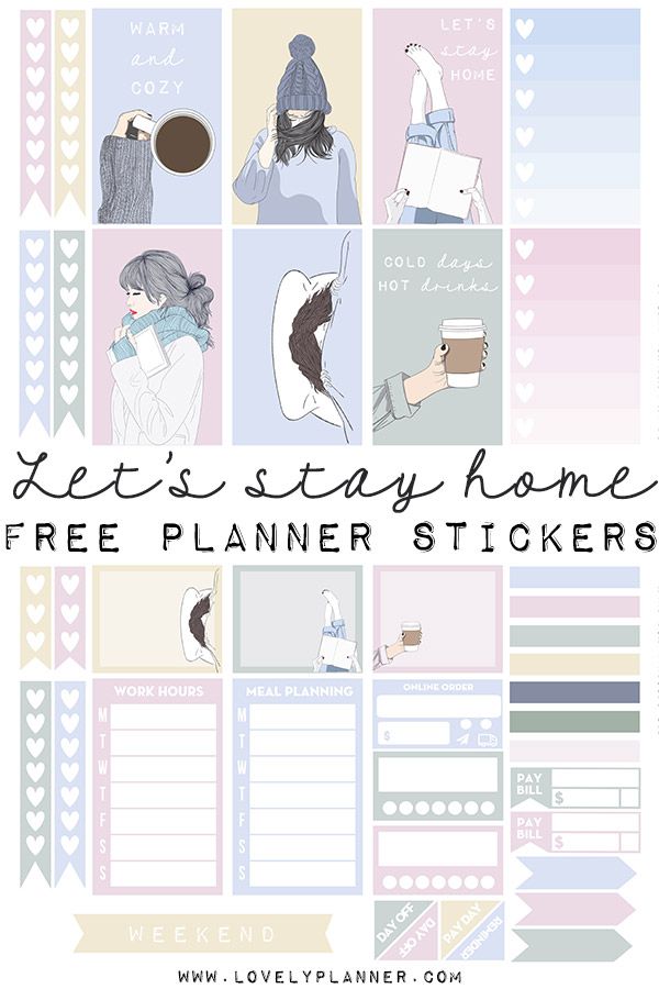 printable stickers for planners