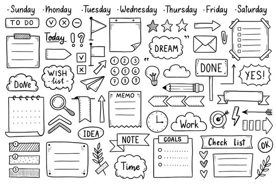 Journal Stickers-Bilder: Stock-Fotos &  -Videos. | Adobe Stock