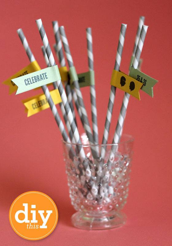 DIY Paper Straw Flags - Sarah Hearts