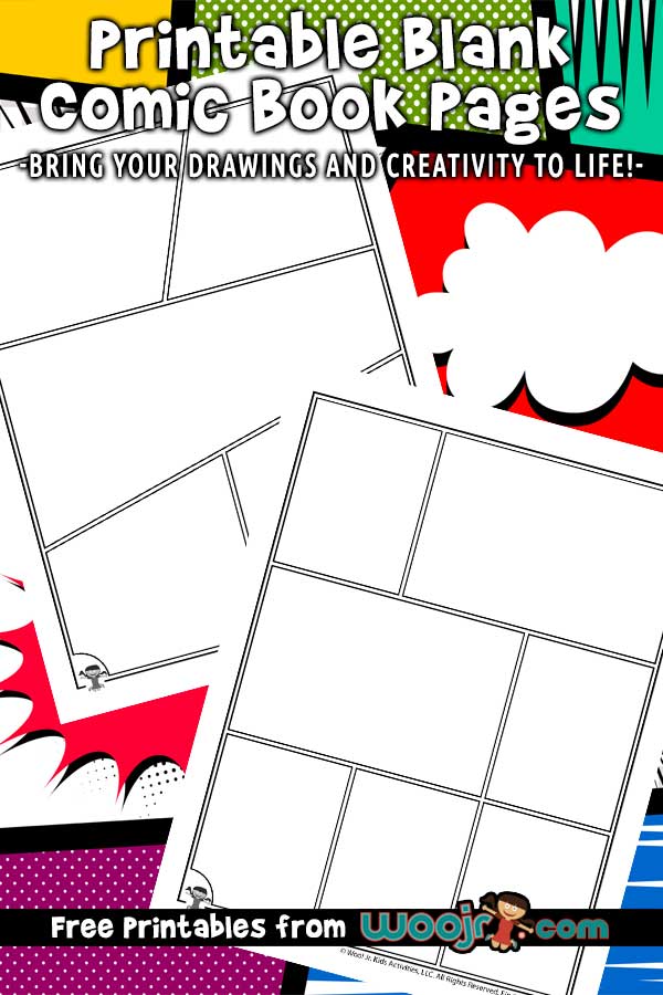 Printable Comic Book Pages | Woo! Jr. Kids Activities : Childrens ...