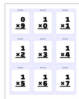printable subtraction flashcards with answers