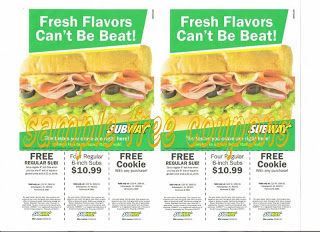 Subway Coupons