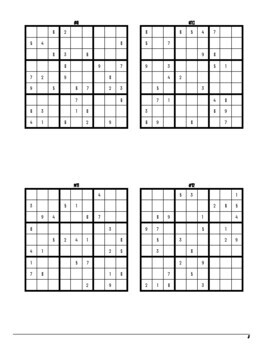 printable sudoku 4 per page