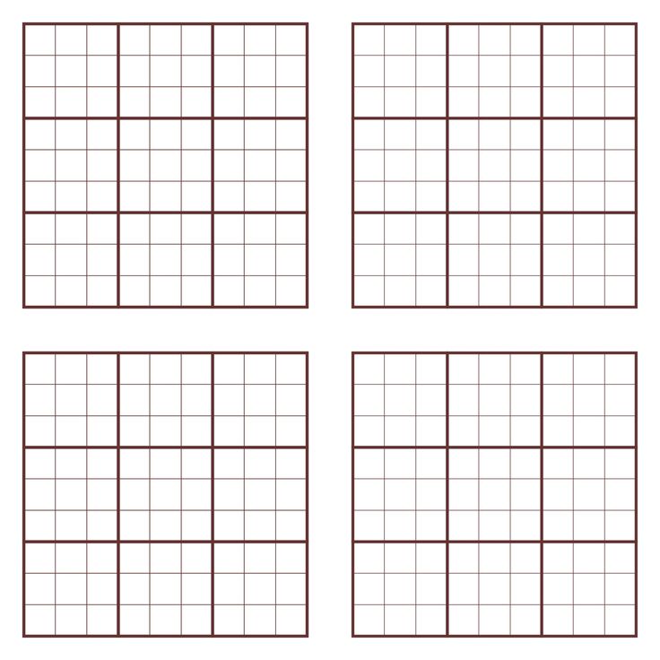Blank Sudoku Grid 2 Per Page - 10 Free PDF Printables | Printablee