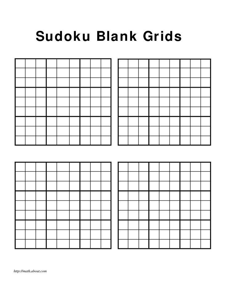 Blank Sudoku Grid 2 Per Page - 10 Free PDF Printables | Printablee
