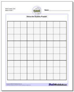 Blank Sudoku