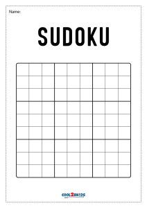 printable sudoku blank grids