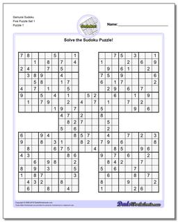 Samurai Sudoku Five