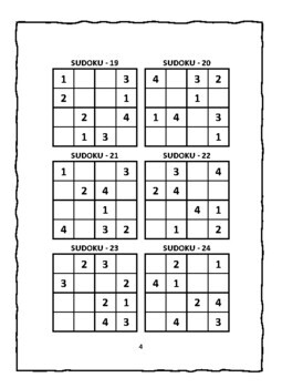 Easy 150 Kids SUDOKU Puzzles With Solution, Printable Sudoku Sheets
