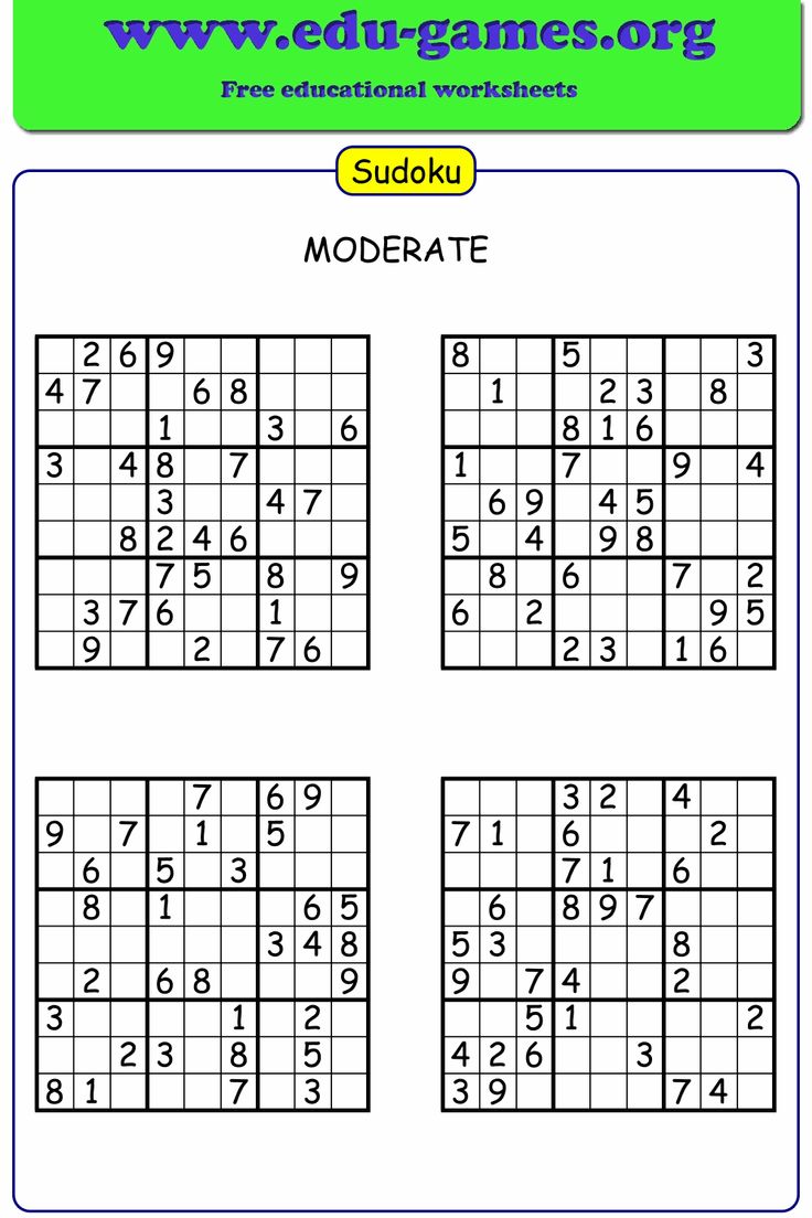 Free Sudoku Generator | Sudoku printable, Sudoku, Educational ...