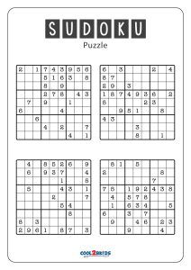 printable sudoku hard 4 per page