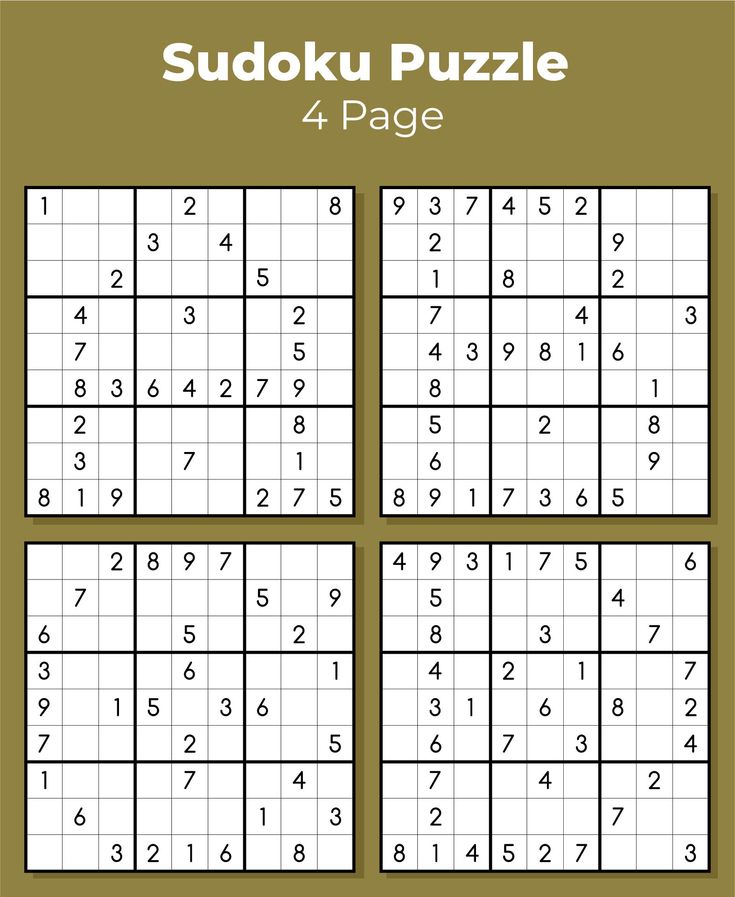 Sudoku Puzzles To Print - 10 Free PDF Printables | Printablee