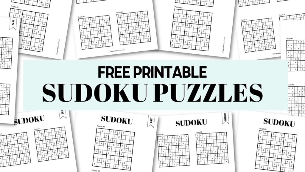 printable sudoku medium pdf