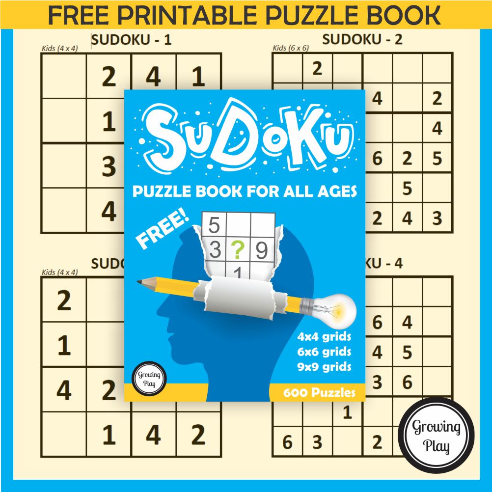 printable sudoku puzzles book