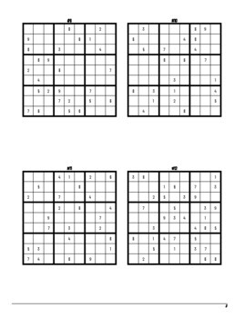 printable sudoku puzzles difficulty 4