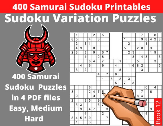 printable sudoku samurai hard
