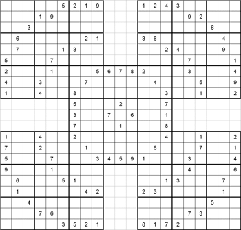 Sudoku - Samurai Sudoku