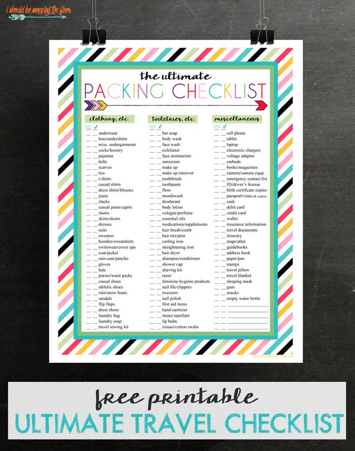 3 Free Printable Packing List Downloads | i should be mopping the ...