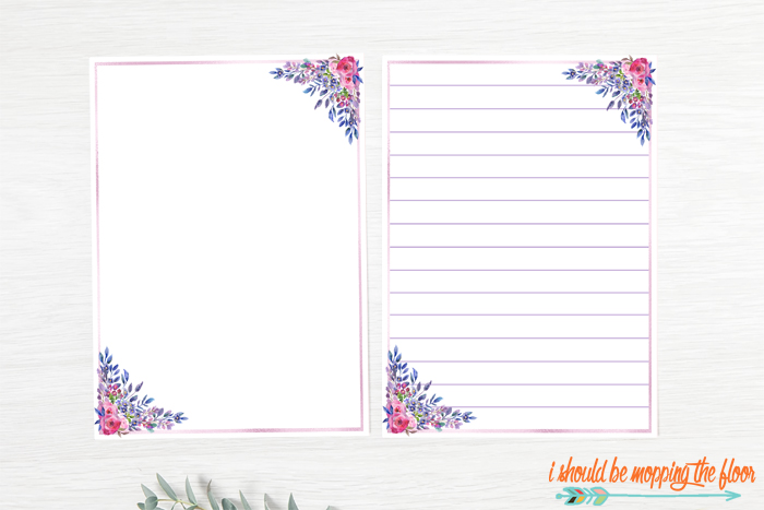 Free Stationery Printables for Summer | i should be mopping the floor