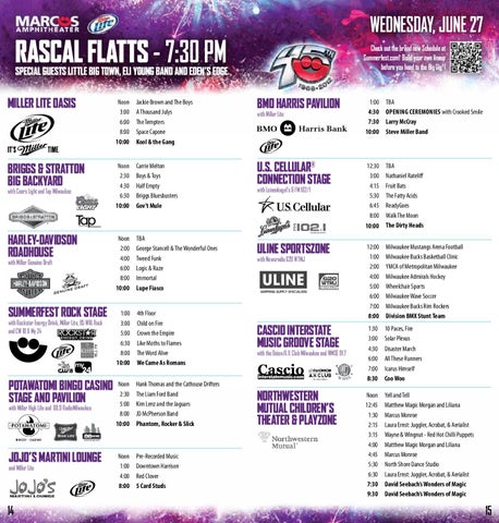 Summerfest Lineup (PDF) by Nicholas Nelson - Issuu