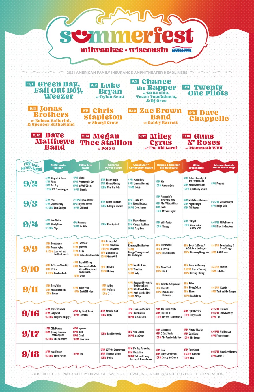 printable summerfest schedule 2017