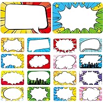 Amazon.com : Superhero Name Tags Labels Stickers 216 Counts ...
