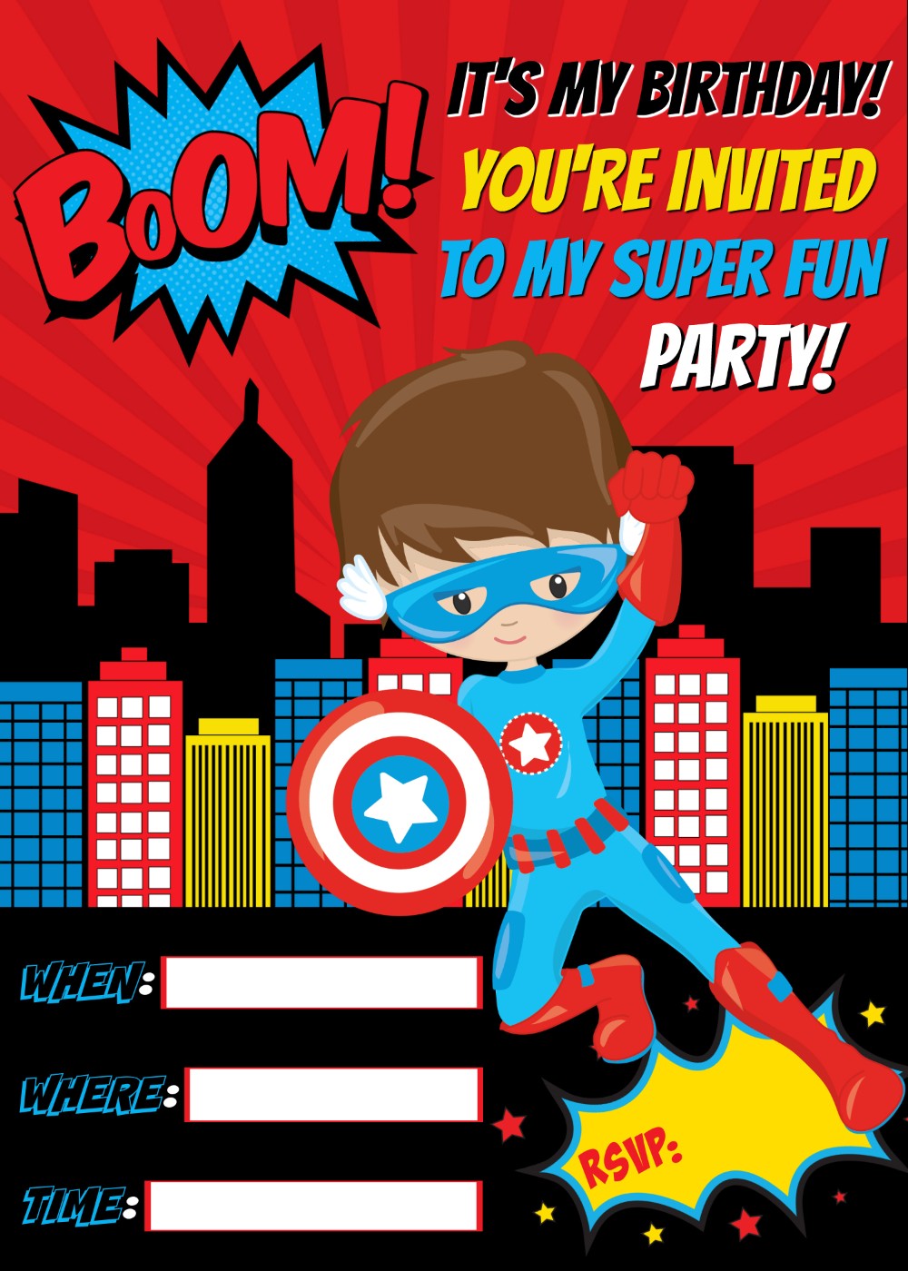Free Superhero Birthday Party Printables | Its a Mother Thing
