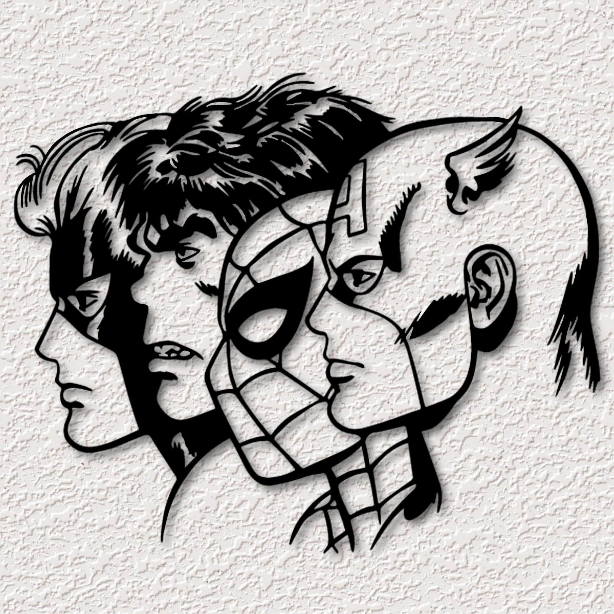 printable superhero wall art