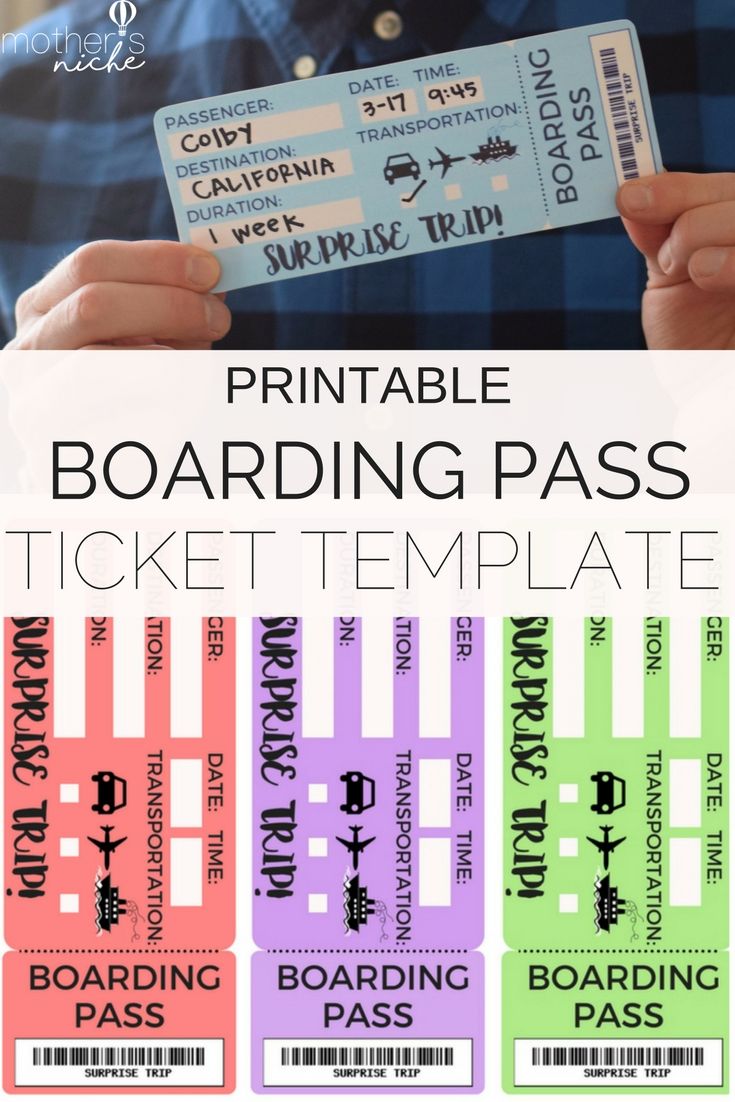 printable surprise tickets