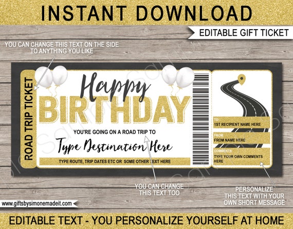 printable surprise tickets