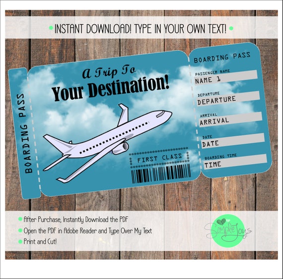 FREE Printable Surprise Disney Tickets