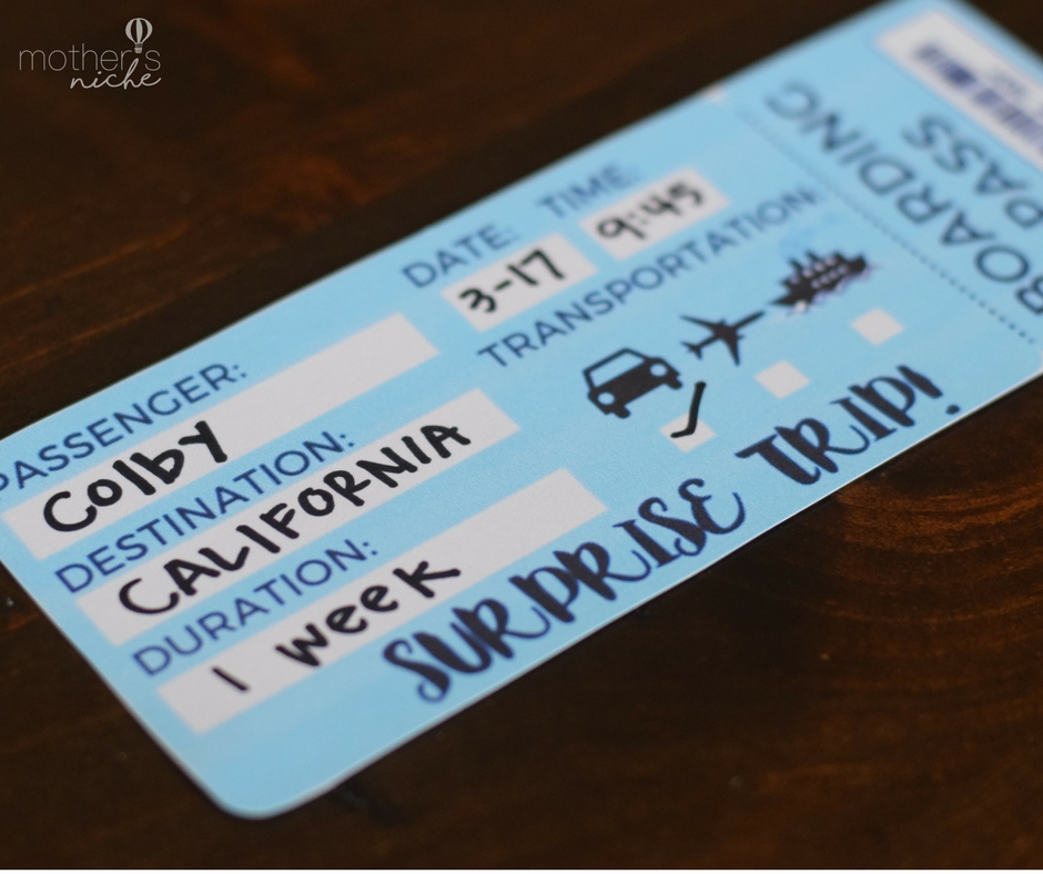 printable surprise vacation tickets