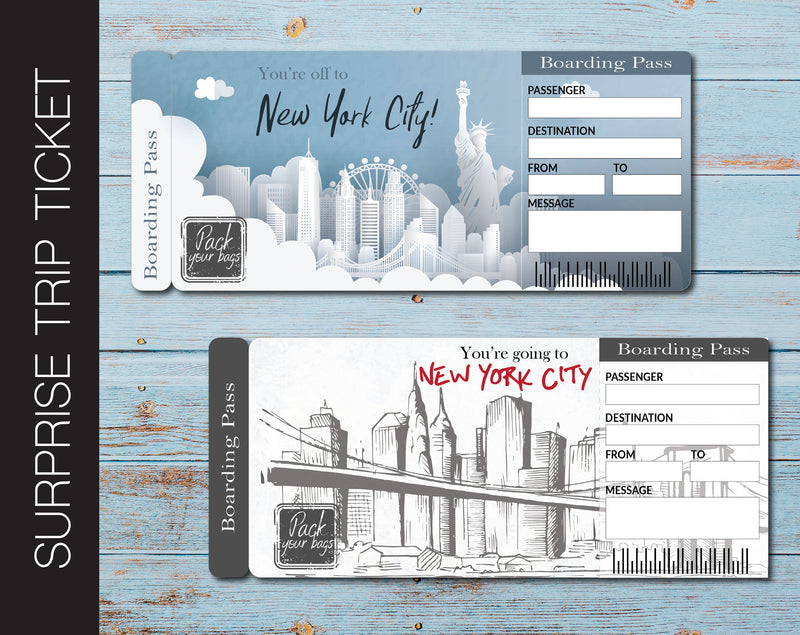 printable surprise vacation tickets