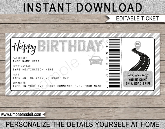 printable surprise vacation tickets