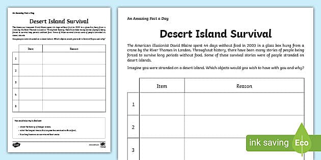 printable survival quiz