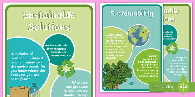 Printable Sustainability Poster  