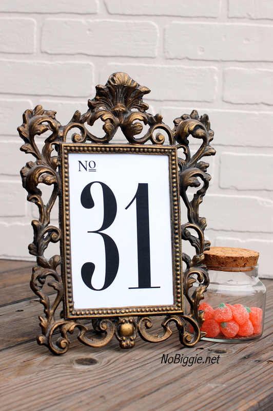 Free Printable Table Numbers | NoBiggie