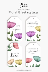 printable tags flowers