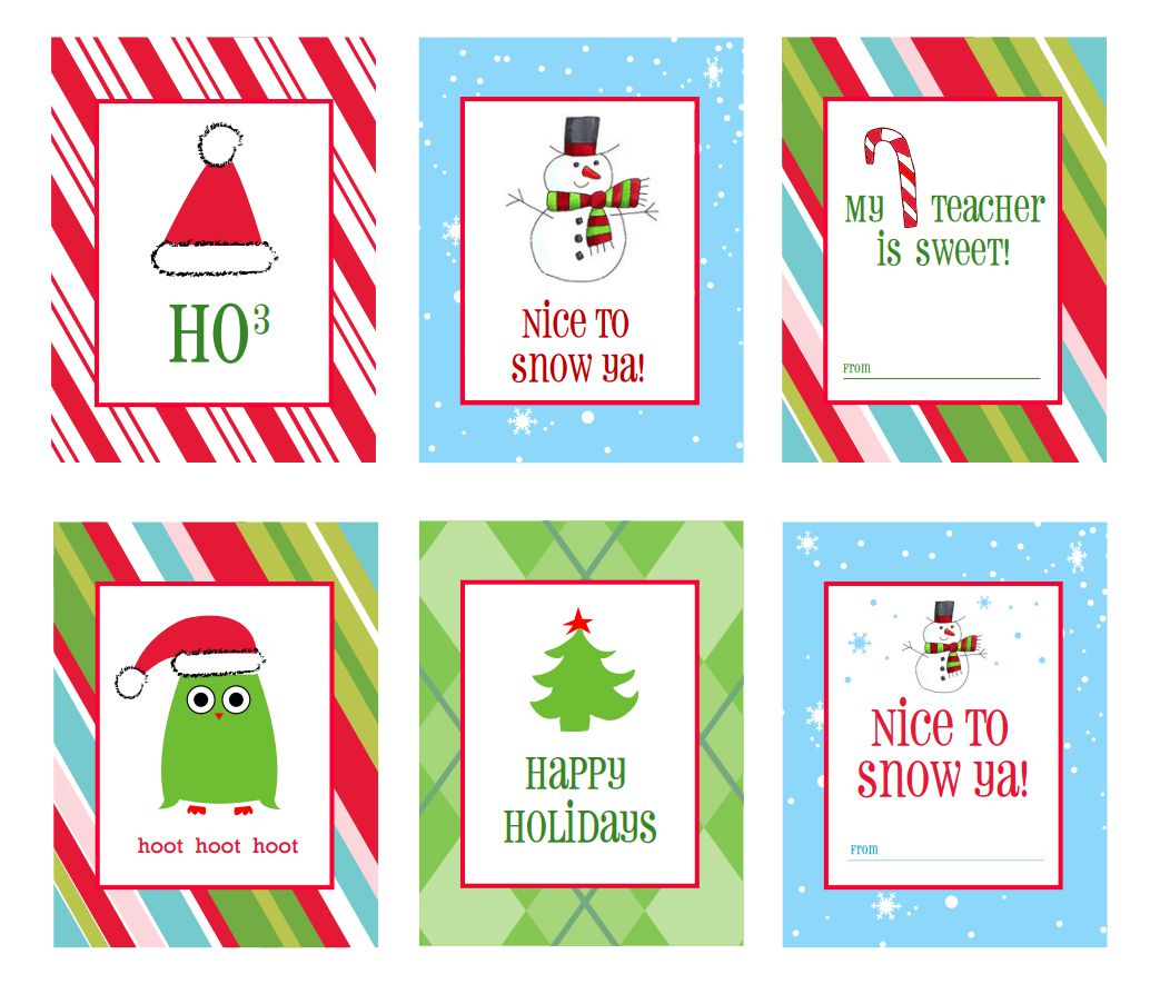 38 Sets of Free Printable Christmas Gift Tags