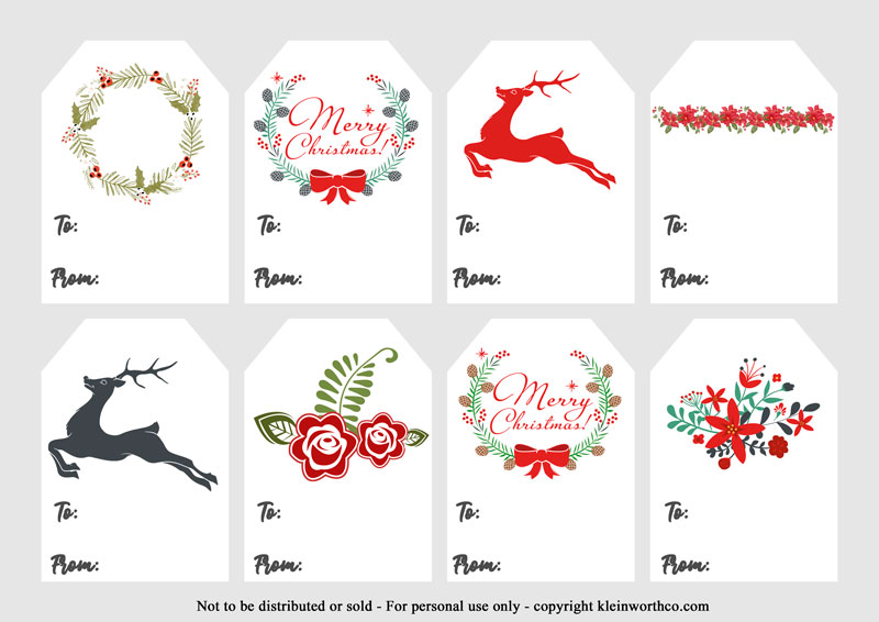 printable tags for christmas gifts