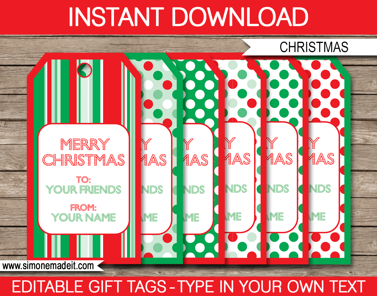 printable tags for christmas gifts