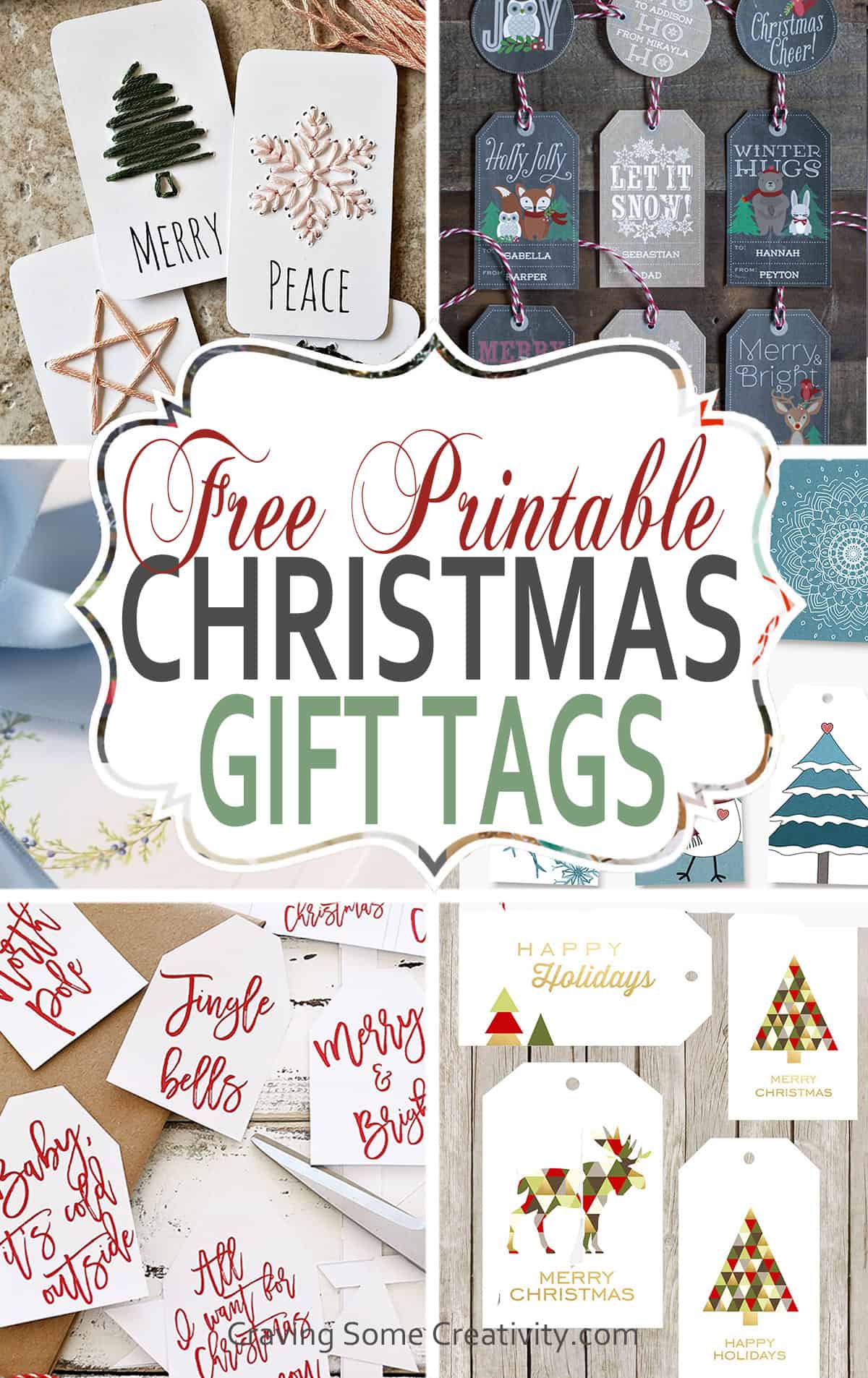 90+ Free Printable Rustic Christmas Tags for Gifts • Craving Some ...