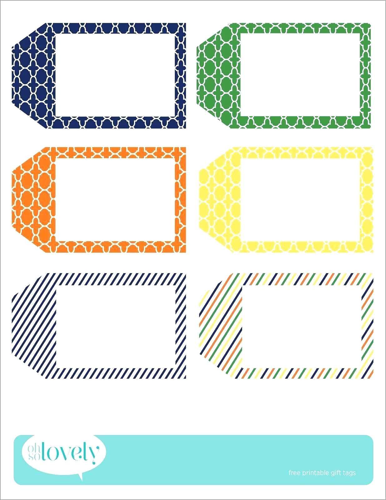 Printable Blank Gift Tags Template - Verypage.co for Free Gift Tag ...