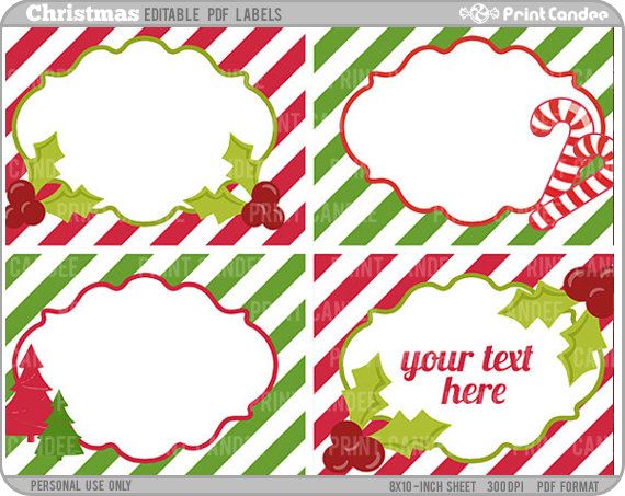 Editable Gift Tags - 10 Free PDF Printables | Printablee