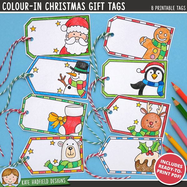 400+ CUTEST Printable Christmas Tags (Free PDF) - Cassie Smallwood