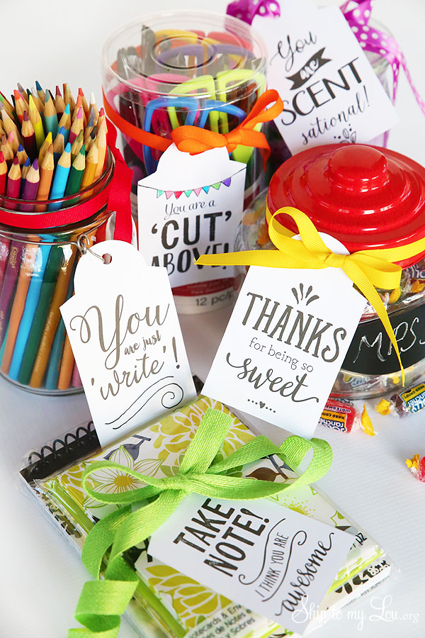 20 Printable Gift Tags - Perfect for Teachers and Friends!